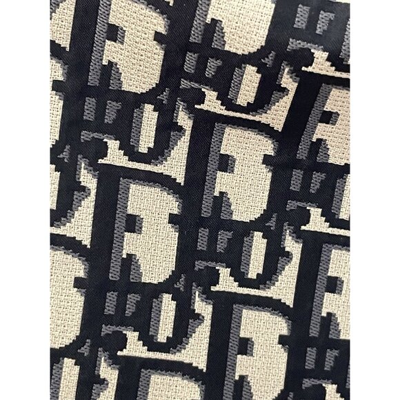 Christian Dior Monogram Print Wrap Skirt With Buckle Detail Black & White Womens - Picture 5 of 10